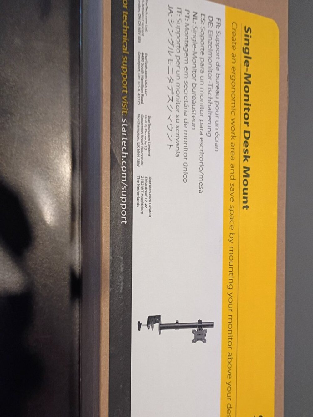 Startech.com Single Monitor Desk mount - Picture 2 of 3